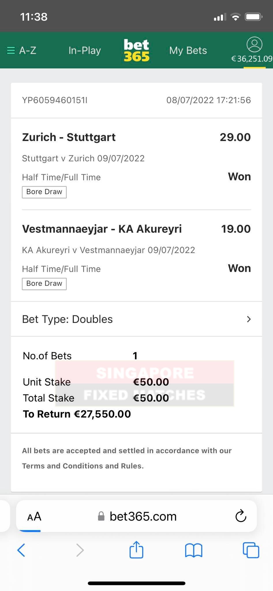 Genuine Fixed Matches